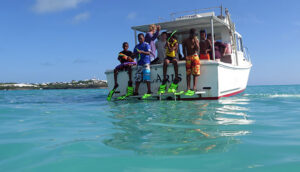 Students from Dellwood Middle School take part in a snorkeling trip with BIOS Ocean Academy